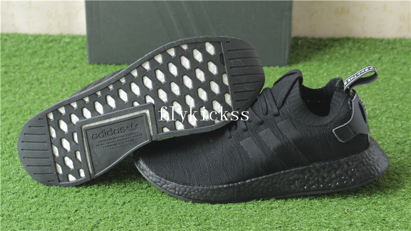 Adidas NMD R2 Triple Black Real Boost